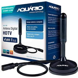 Antena Tv Digital Hdtv Interna 4 Em 1 Aquário - Dtv-100 é ruim? Antena Tv Digital Hdtv Interna 4 Em 1 Aquário - Dtv-100 é boa?