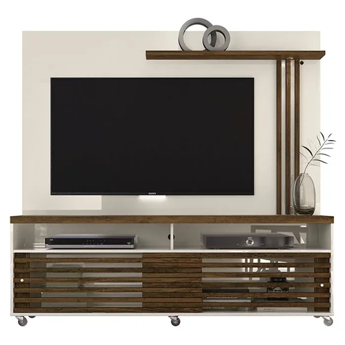 Rack com Painel Frizz Para TV até 65 Polegadas Off White Savana Madetec Rack com Painel Frizz Para TV até 65 Polegadas Off White Savana Madetec