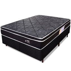 Cama Box King Colchão Molas Ensacadas Com Pillow e Box Preto BF Colchões 193x203x55cm é boa?