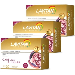 Kit 3 Lavitan Hair Cabelos E Unhas 30 Cápsulas (90 cápsulas) é boa?