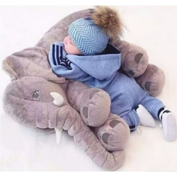 Almofada Travesseiro Elefante de Pelúcia para Bebê Dormir Cinza 52cm - LuckBaby é boa?