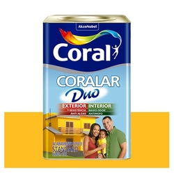 Tinta Coral Econômica Coralar Duo acrílica fosca amarelo frevo 18L é boa?