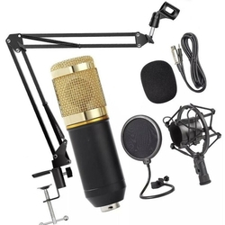 Kit Microfone Bm800 + Pop Filter + Aranha + Braço Articulado é boa?
