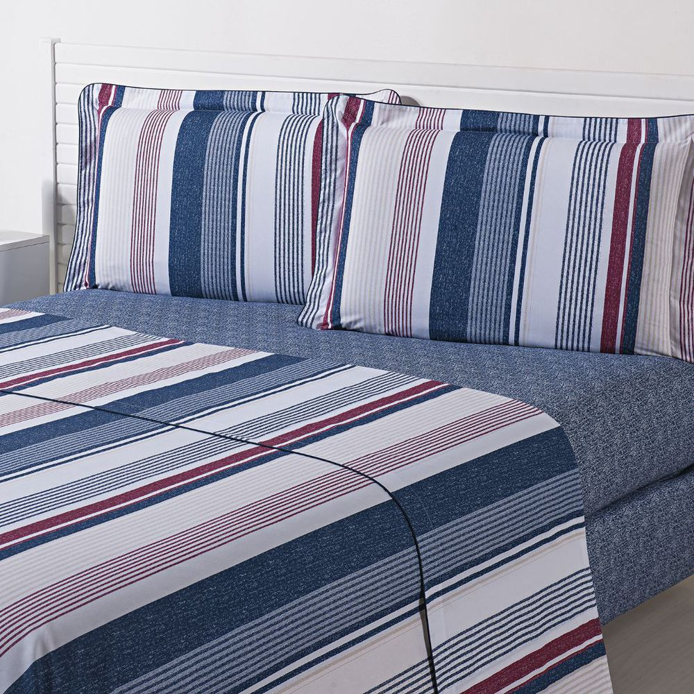Jogo de cama Queen 100% algodão