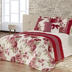 Kit Cobre Leito Vitoria Casal Queen 7 Peças Completo Vermelho é boa?