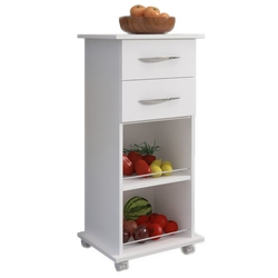 Armário Fruteira Branco c/ Rodinhas 2 Gavetas Base Cozinha é boa?