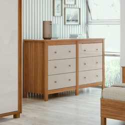 Cômoda 6 Gavetas Horizontal Maggiore New Móveis Lopas Rovere Naturale/Off White é boa?