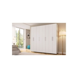 Guarda roupa 8 portas Branco Percasa Menor preço em Guarda roupa 8 portas Branco Percasa
