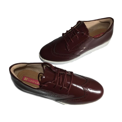 sapato oxford feminino vinho