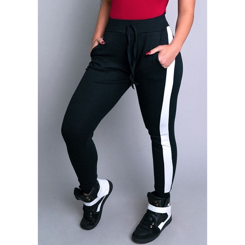 calça ribana branca feminina