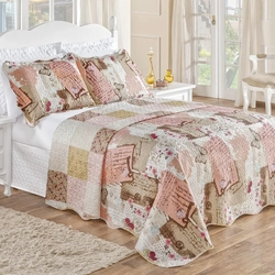 Colcha Casal Queen Bouti Microfibra Dupla Face Patchwork 3 Peças - Rosê é boa?