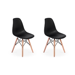 Conjunto 2 Cadeiras Charles Eames Eiffel Wood Base Madeira - Preta é boa?