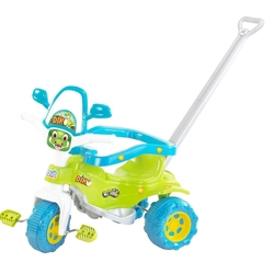 Triciclo Infantil Tico Tico Motoca Dino Verde com Haste Removível Acessórios e Adesivo é boa?