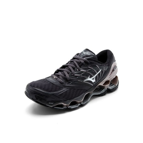 mizuno prophecy 8 feminino cinza e rosa