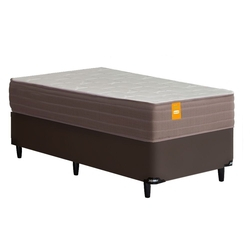 Cama Box Solteiro Colchão Molas Verticoil e Box Marrom Cobalt Inducol 88x188x60cm é boa?