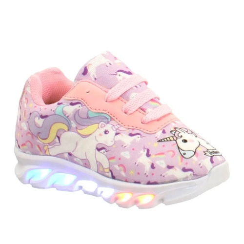 tenis de led unicornio