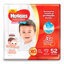 Fralda Descartável Huggies Turma Da Mônica Supreme Care Hiper Xg 52 Unidades é boa?