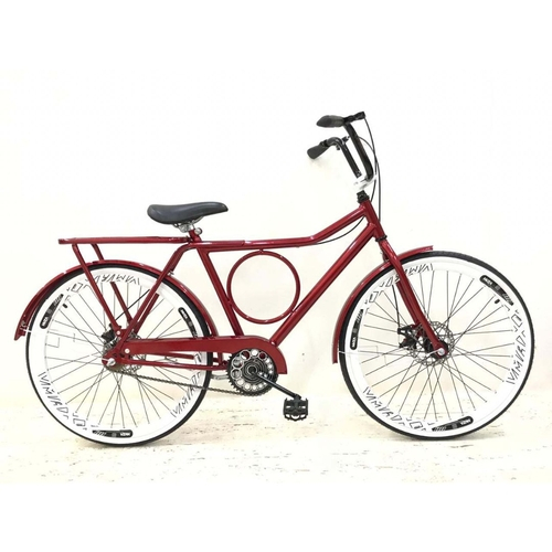 Bicicleta Barra Circular Barrosa Freio A Disco Aro Vmaxx No