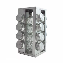 Organizador Porta Tempero Giratório Inox 16 Potes Vidro Tampa Inox é boa?