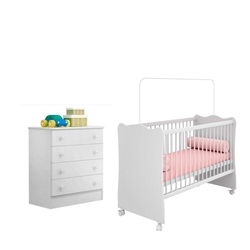 Quarto Infantil Berço E Cômoda Bebê Certificado Inmetro - Branco é boa?