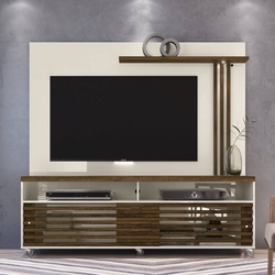 Rack e Painel p/ TV 65" Madetec Frizz Off White / Savana é boa?