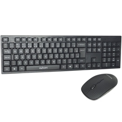 Kit Teclado 2.4 Ghz Abnt2 + Mouse Sem Fio Wireless Usb Plug And Play Exbom Bk-s370 Preto é boa?