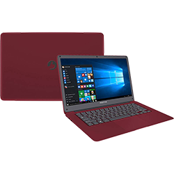 Notebook Positivo Motion Q232A Intel Atom Quad Core 2GB 32GB SSD Tela LCD 14" Windows 10 - Vermelho é boa?