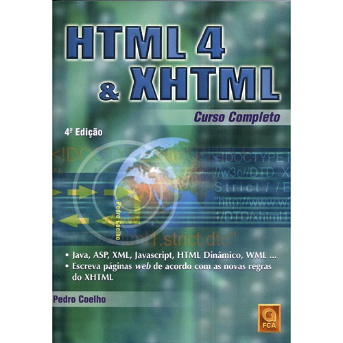 Livro - HTML 4 & XHTML - Curso Completo No Shoptime