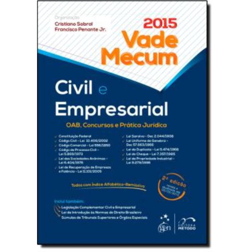 Vade Macum Civil E Empresarial- 2º Ed No Shoptime