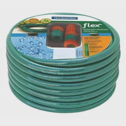 Mangueira flex em pvc verde para jardim com 20 metros E com engates plasticos tramontina é ruim? Mangueira flex em pvc verde para jardim com 20 metros E com engates plasticos tramontina é boa?