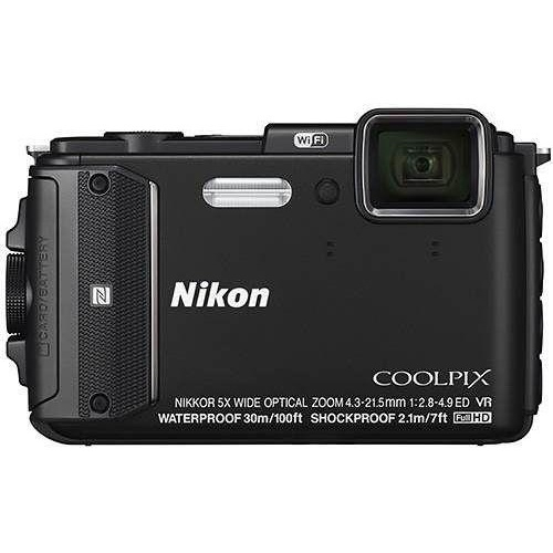 Camera Digital Nikon Coolpix Aw130 16mp, Tela Oled 3, Zoom Optico 5x Preta no Shoptime