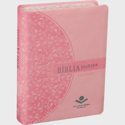 Bíblia Sagrada Lt Grande Almeida Atualizada ara Rosa Claro Menor preço em Bíblia Sagrada Lt Grande Almeida Atualizada ara Rosa Claro