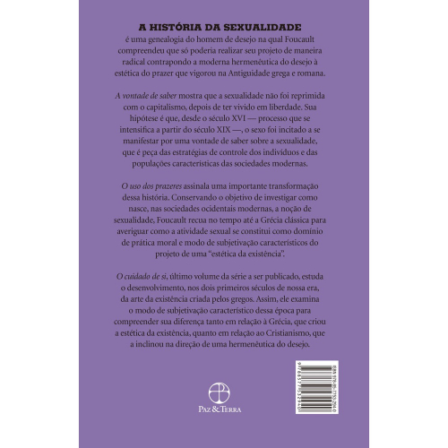 Livro História Da Sexualidade A Vontade De Saber Vol 1 No Shoptime