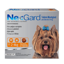 Antipulgas Nexgard Cães 2 a 4kg Merial 1 tablete é boa?