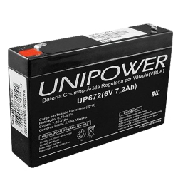 Bateria Selada vrla 6V 7,2Ah UP672 Unipower é boa?
