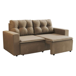 Sofá 3 Lugares Retrátil Amsterdã I Suede Bege 180 cm é boa?