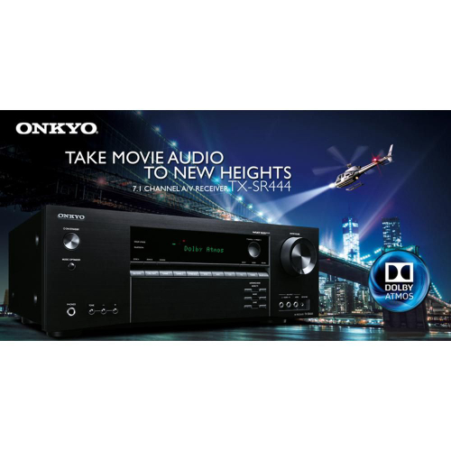 Onkyo TXSR444 Receiver 7.1 / Dolby Atmos / 4K UltraHD / Bluetooth 110v no Shoptime