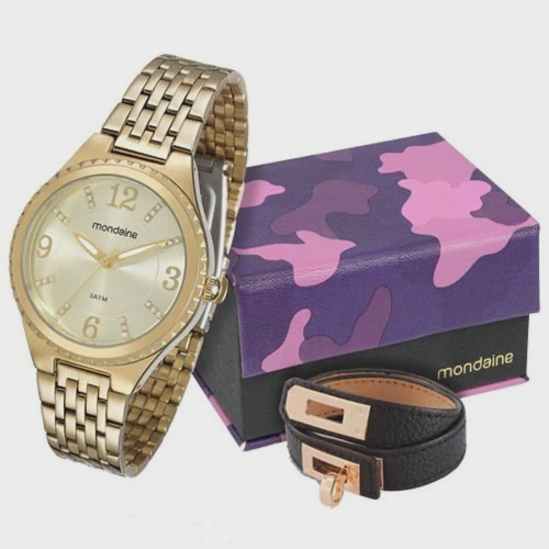 relogio feminino mondaine shoptime