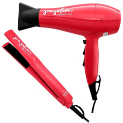 Kit Secador Gama 2000W e Prancha Gama Sensation Ceramic Íon Vermelho é boa?