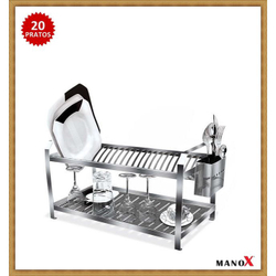 Escorredor aço inox para 20 Pratos + Porta Talher de inox mak inox 8504M é ruim? Escorredor aço inox para 20 Pratos + Porta Talher de inox mak inox 8504M é boa?
