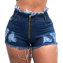 Short Bermuda Jeans Feminino Cintura Alta Hot Pant Destroyed Tendencia 2021 Com Ziper Fecho é boa?