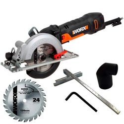 Serra Circular 4.3/8 pol 480W Corte 46 mm WX439 worx Menor preço em Serra Circular 4.3/8 pol 480W Corte 46 mm WX439 worx