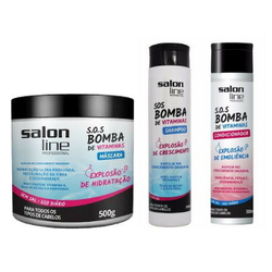 Sos Bomba: Shampoo + Condicionador + Máscara Salon Line é boa?