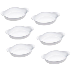 Conjunto de Assadeiras Marinex Opaline Oval Média 1 Litro - 6 Peças Menor preço em Conjunto de Assadeiras Marinex Opaline Oval Média 1 Litro - 6 Peças