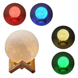 Umidificador Aromatizador Luminária Abajur Lua Led 880ml 3D é boa?