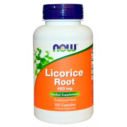Licorice Root Raiz De Alcaçuz 450mg (100 Caps) Now Foods no Shoptime