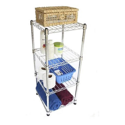 Estante De Aço Cromado Com 4 Prateleiras Rack Aramado 1003 - Click Aramados é boa?