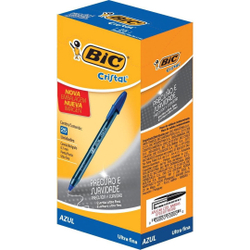 Caneta Bic Cristal Precisão Ultra Fina 0.7mm Azul Caixa com 25 unidades é boa?