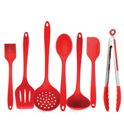 Kit utensílios de cozinha silicone profissional vermelho K2 é boa?