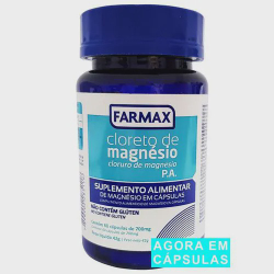 Cloreto de magnésio pa 700 mg - suplemento alimentar em cápsulas farmax 60 capsulas é boa?